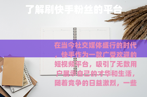 了解刷快手粉丝的平台 了解刷快手粉丝的平台
