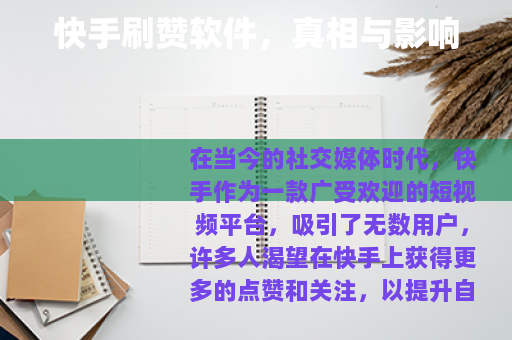 快手刷赞软件，真相与影响