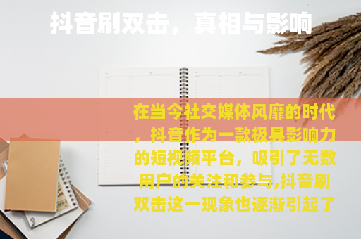 抖音刷双击，真相与影响