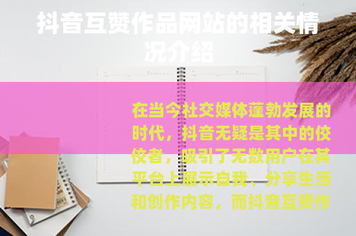 抖音互赞作品网站的相关情况介绍