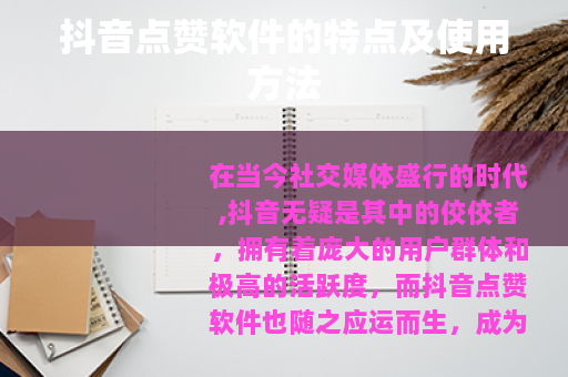 抖音点赞软件的特点及使用方法