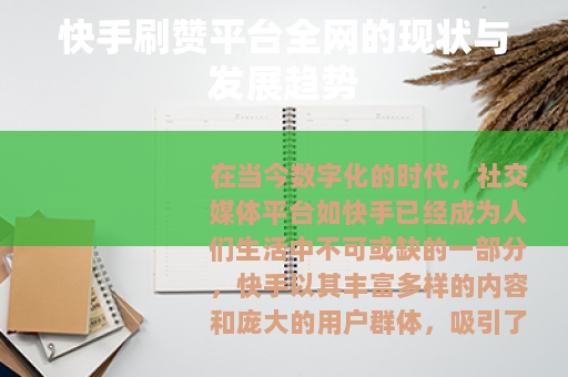 快手刷赞平台全网的现状与发展趋势