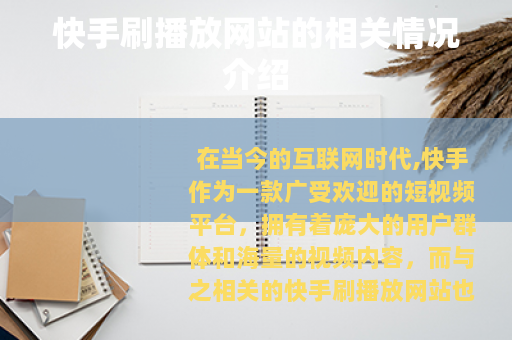 快手刷播放网站的相关情况介绍 快手刷播放网站的相关情况介绍