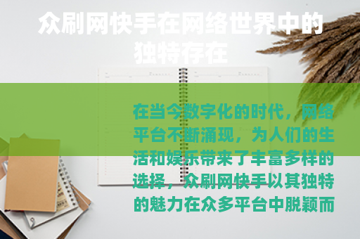 众刷网快手在网络世界中的独特存在