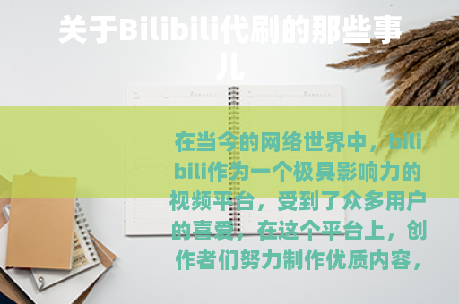 关于Bilibili代刷的那些事儿