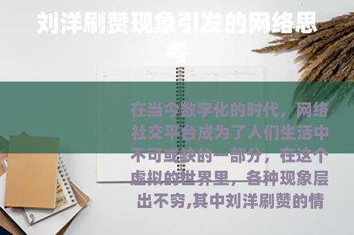 刘洋刷赞现象引发的网络思考