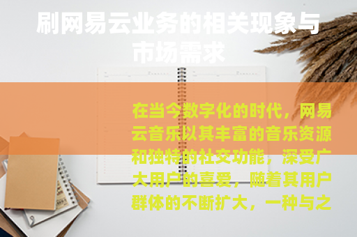 刷网易云业务的相关现象与市场需求