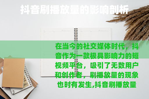 抖音刷播放量的影响剖析 抖音刷播放量的影响剖析