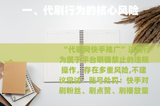 一、代刷行为的核心风险 一、代刷行为的核心风险