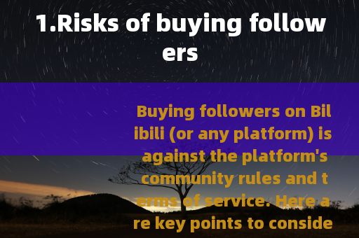 1.Risks of buying followers
