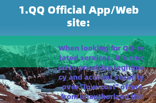 1.QQ Official App/Website:
