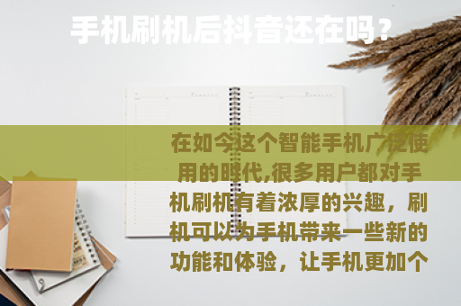 手机刷机后抖音还在吗？