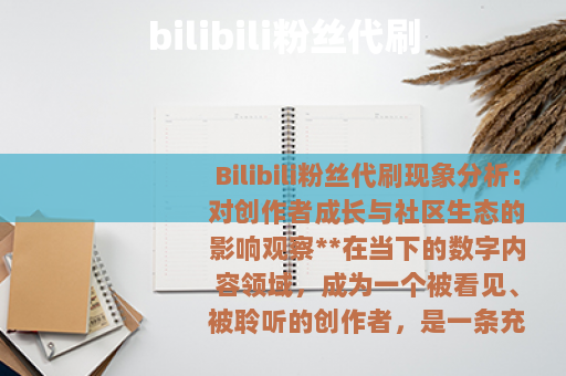 bilibili粉丝代刷