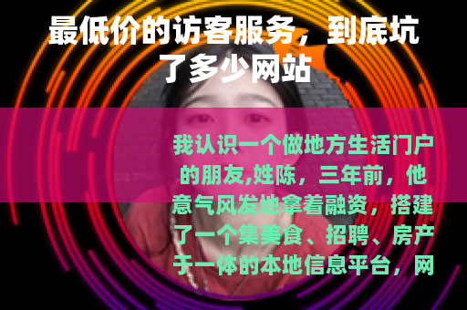最低价的访客服务，到底坑了多少网站