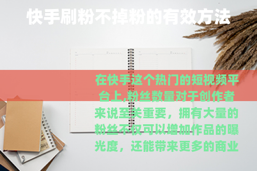 快手刷粉不掉粉的有效方法 快手刷粉不掉粉的有效方法