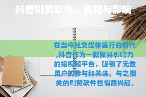 抖音刷赞软件，真相与影响